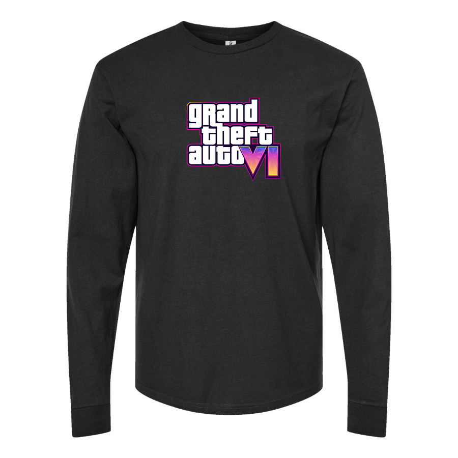 Youth Kids GTA 6 Grand Theft Auto VI Long Sleeve T-Shirt Game