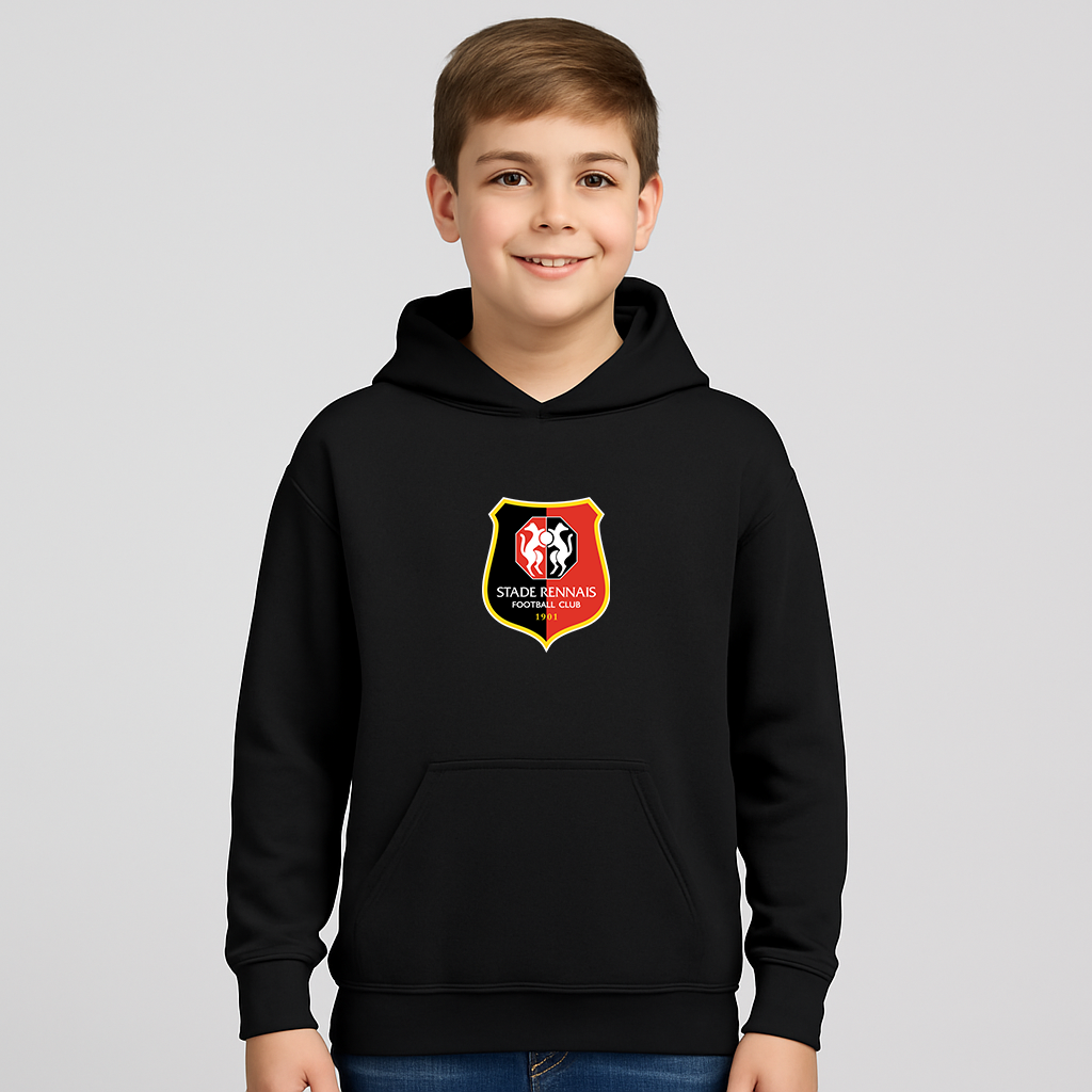 Youth Kids Stade Rennais FC Pullover Hoodie