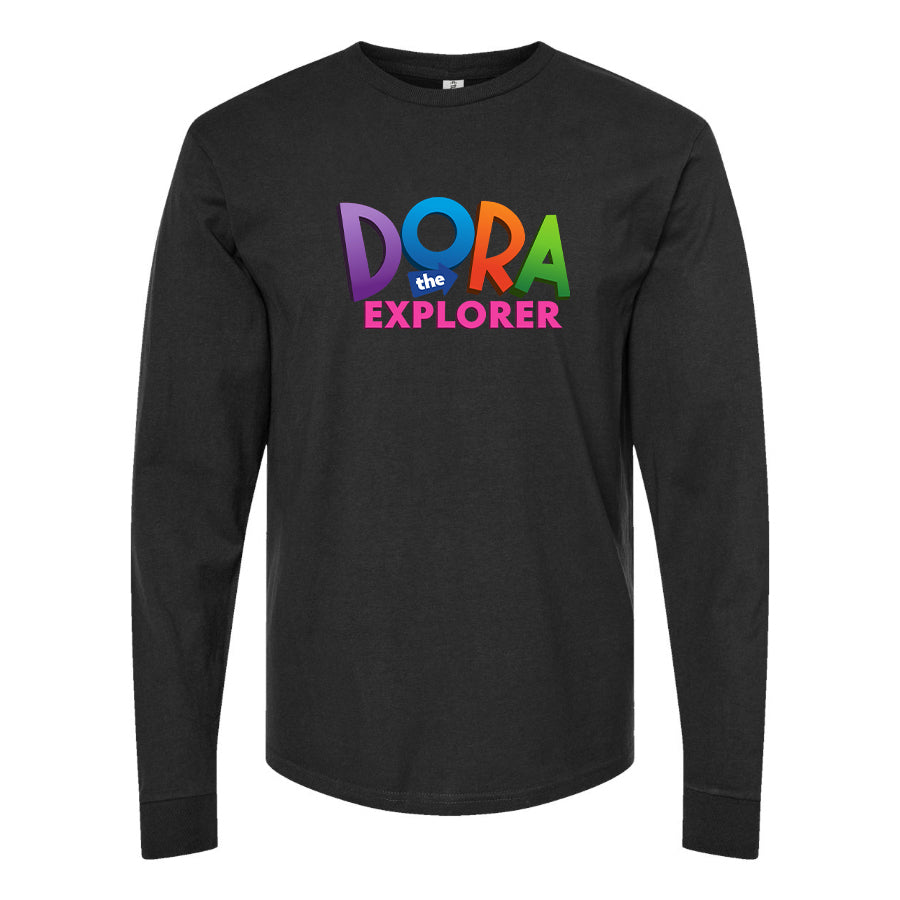 Men's Dora The Explorer Cartoon Long Sleeve T-Shirt