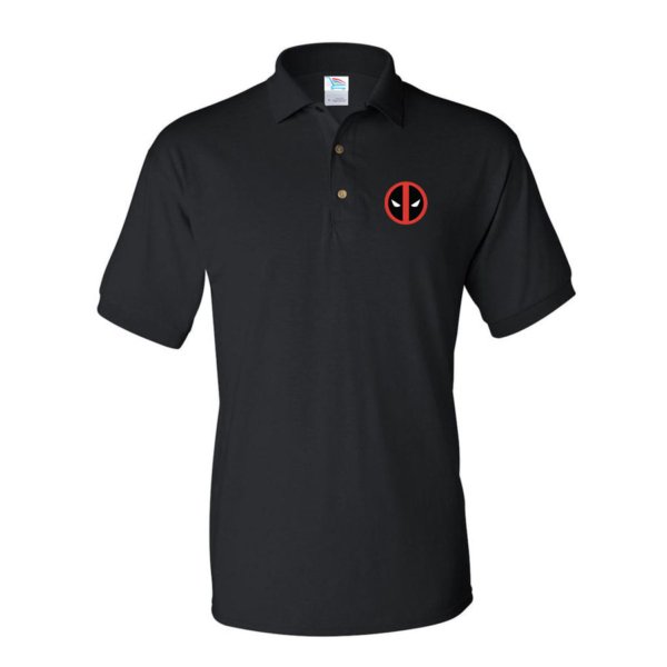 Men's Deadpool Marvel Superhero Dry Blend Polo