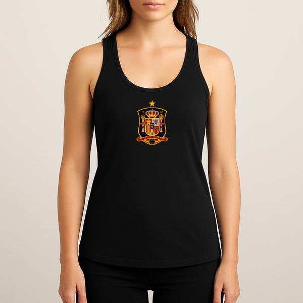 Women's Spain National Soccer Team Racerback Tank Top