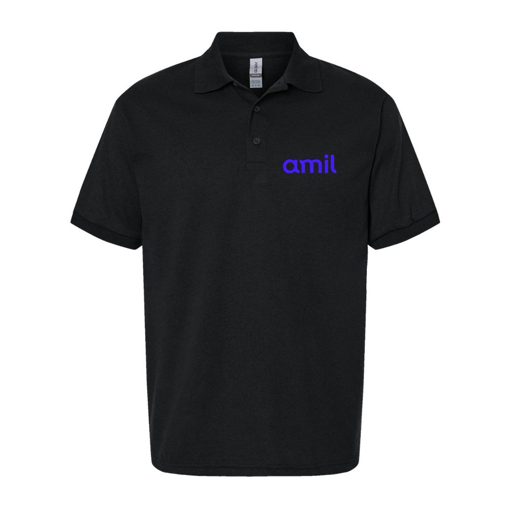 Men's Amil Dry Blend Jersey Polo - Black
