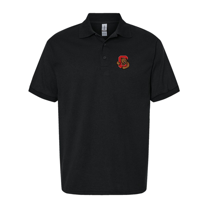 Men's Cornell Big Red Dry Blend Jersey Polo - Black