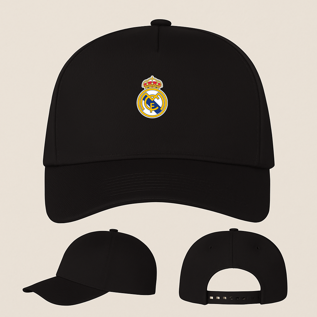 Real Madrid Soccer Five Panel Twill Snapback Cap