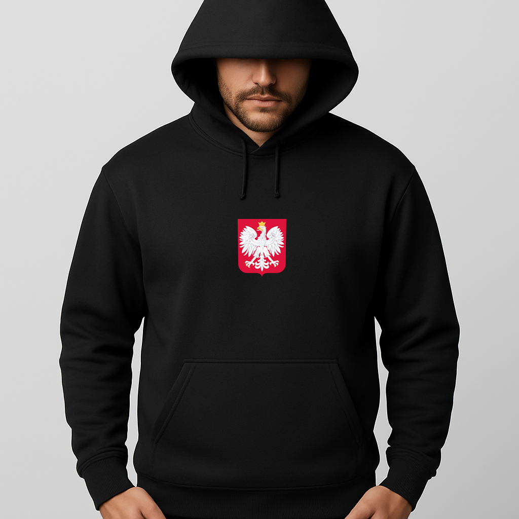 Men's Poland National Soccer Team Pullover Hoodie