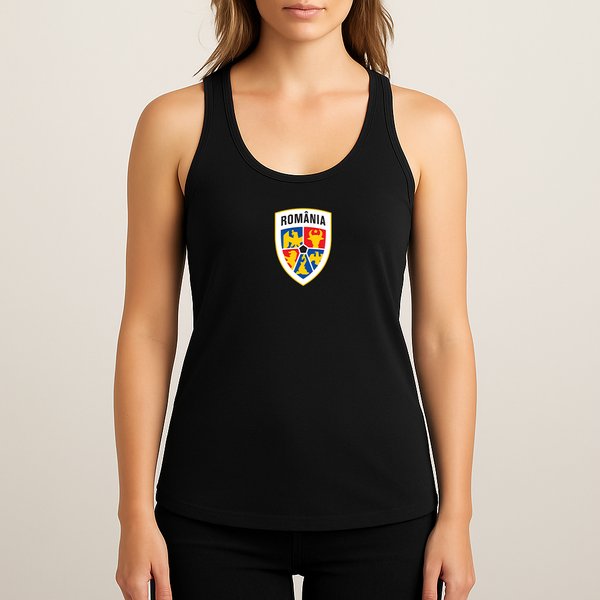 Women's Romania National Soccer Team Racerback Tank Top