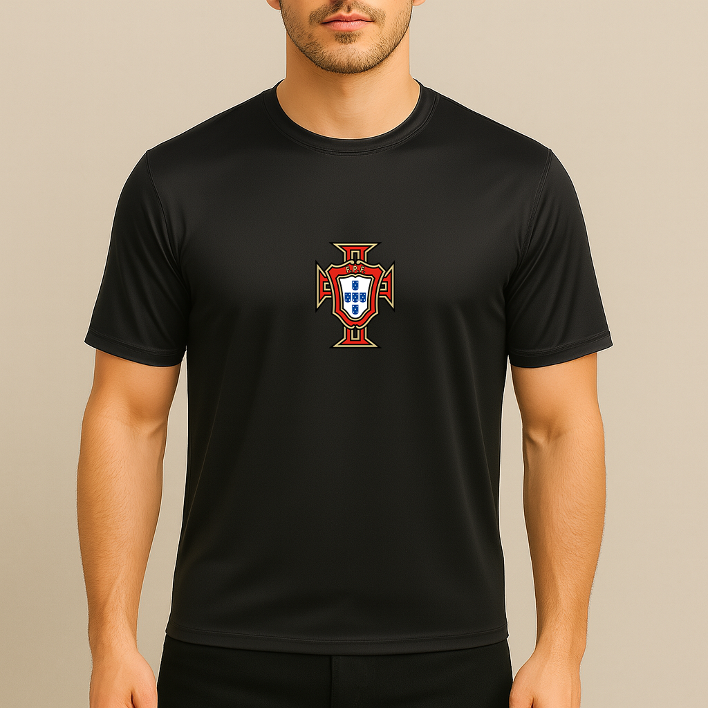 Men's Portugal National Soccer Team Polyester T-Shirt
