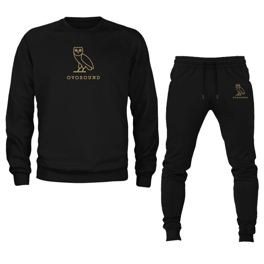 Men's Ovosound Drake Music Crewneck Sweatshirt Joggers Suit