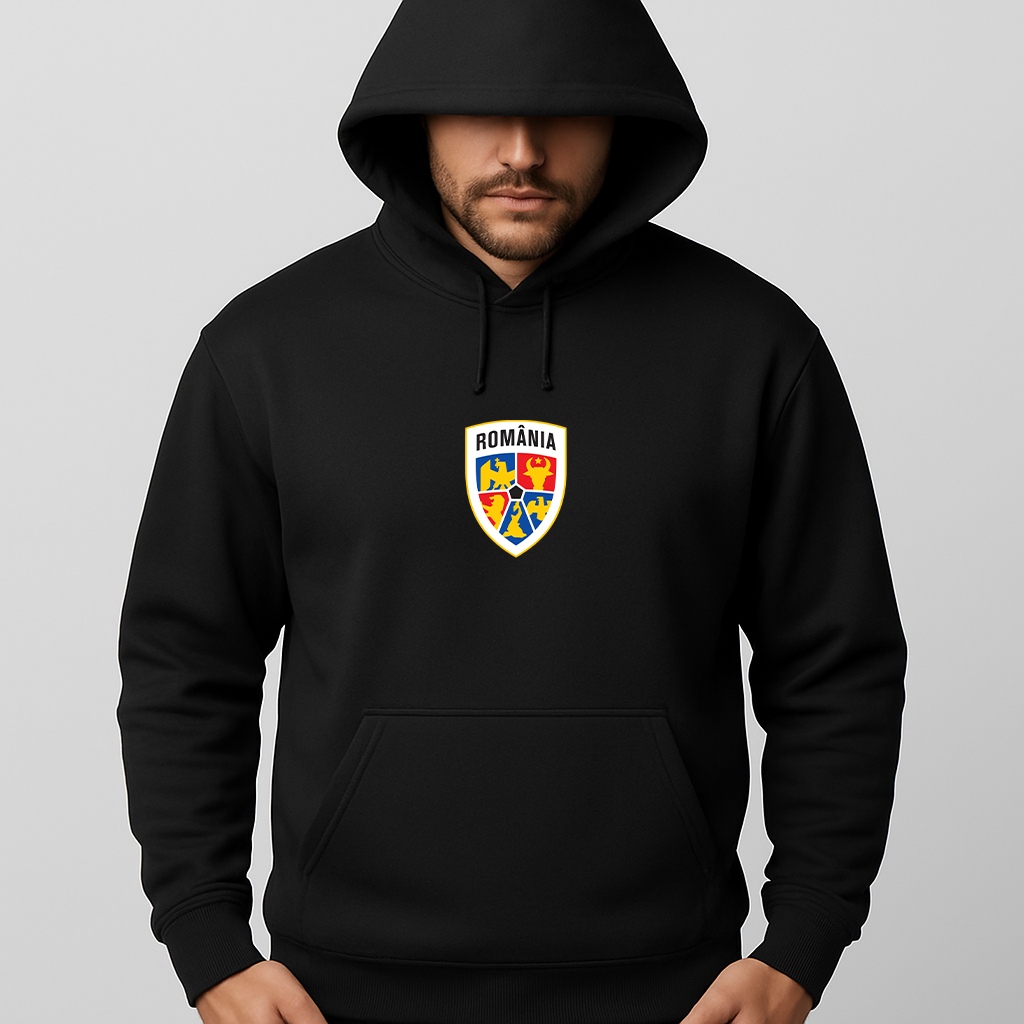 Men's Romania National Soccer Team Pullover Hoodie