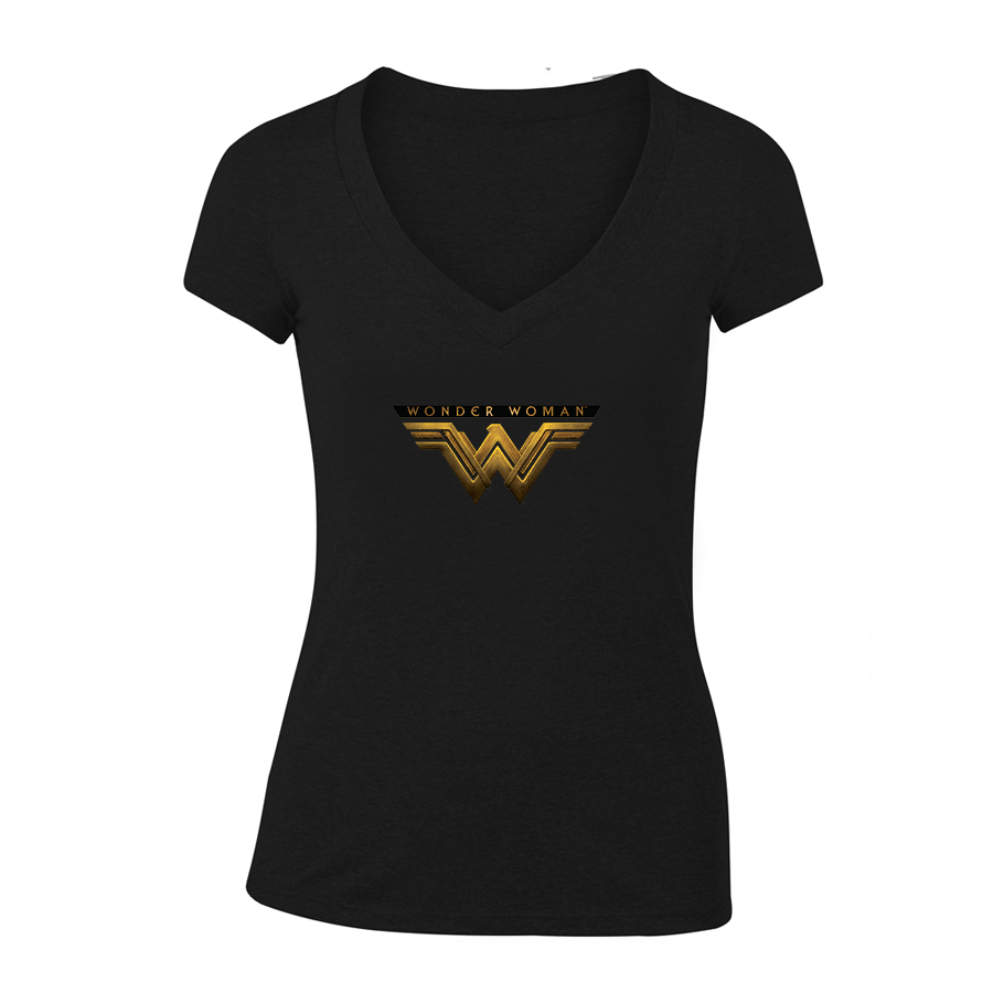 Women's Wonder Woman DC Superhero V-Neck T-Shirt