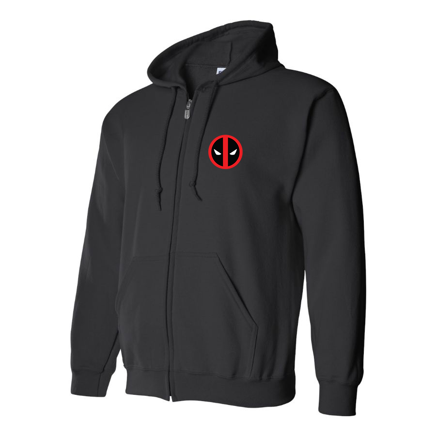 Men's Deadpool Marvel Superhero Zipper Hoodie