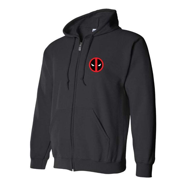 Men's Deadpool Marvel Superhero Zipper Hoodie
