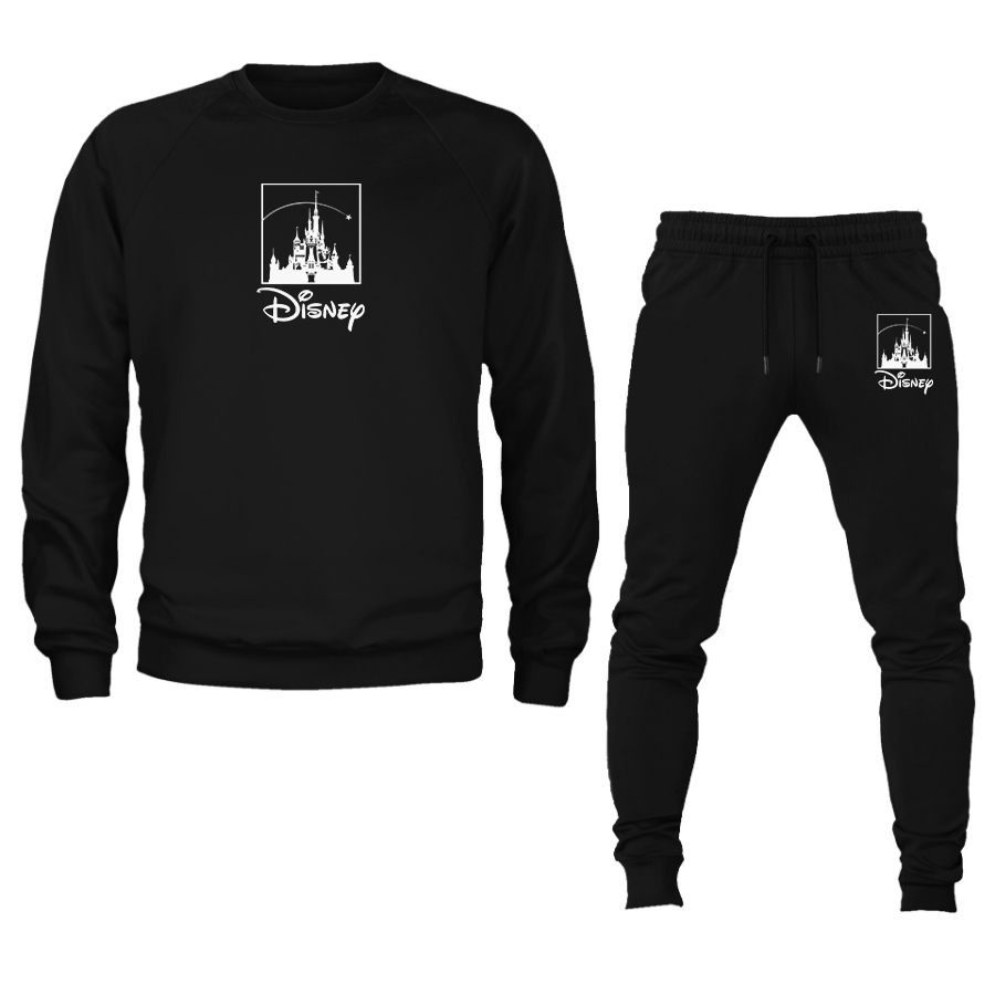 Men's Walt Disney Cartoon  Crewneck Sweatshirt Joggers Suit