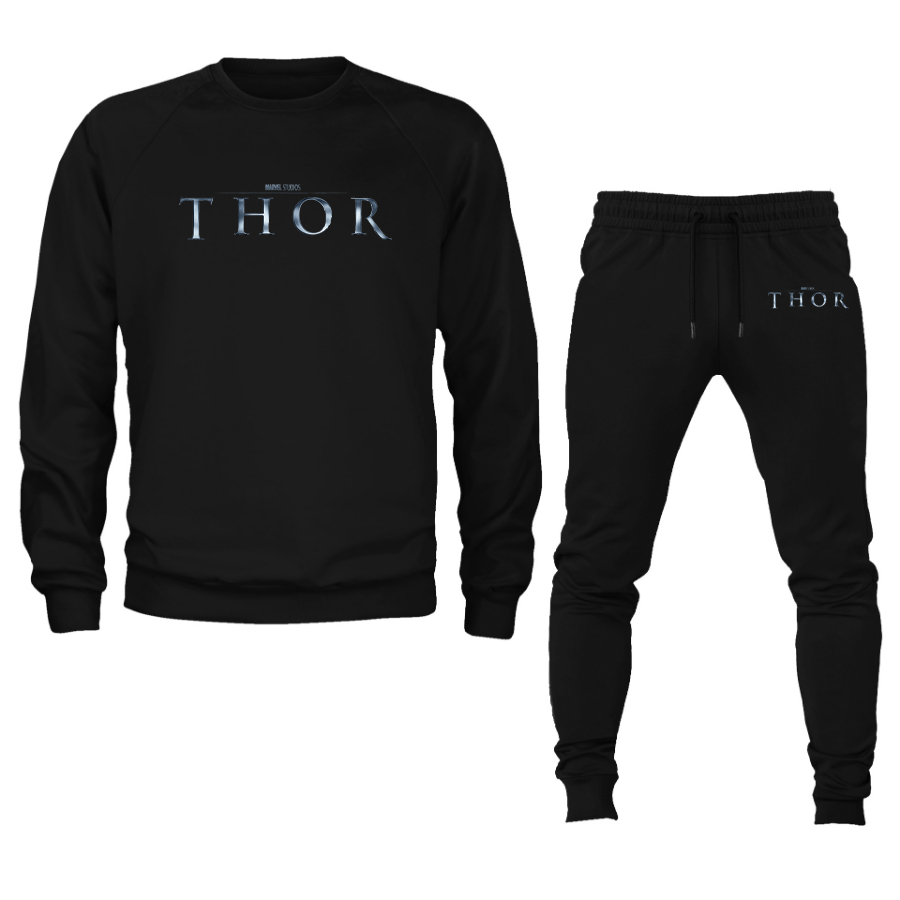 Men's Thor Marvel Superhero Crewneck Sweatshirt Joggers Suit