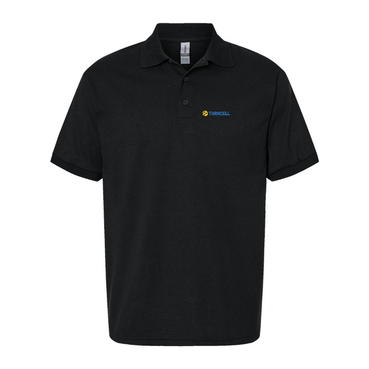 Men's TurkCell Logo Dry Blend Polo - Black