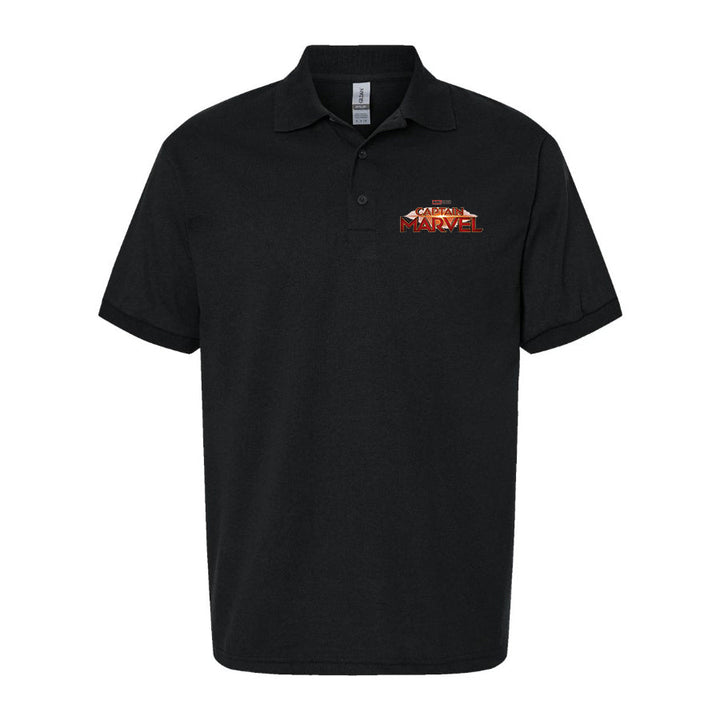 Men's Captain Marvel Superhero Dry Blend Polo