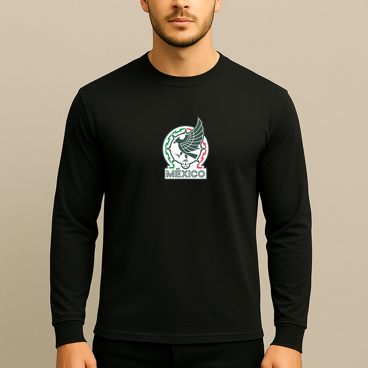 Men’s Mexico Soccer Long Sleeve T-Shirt