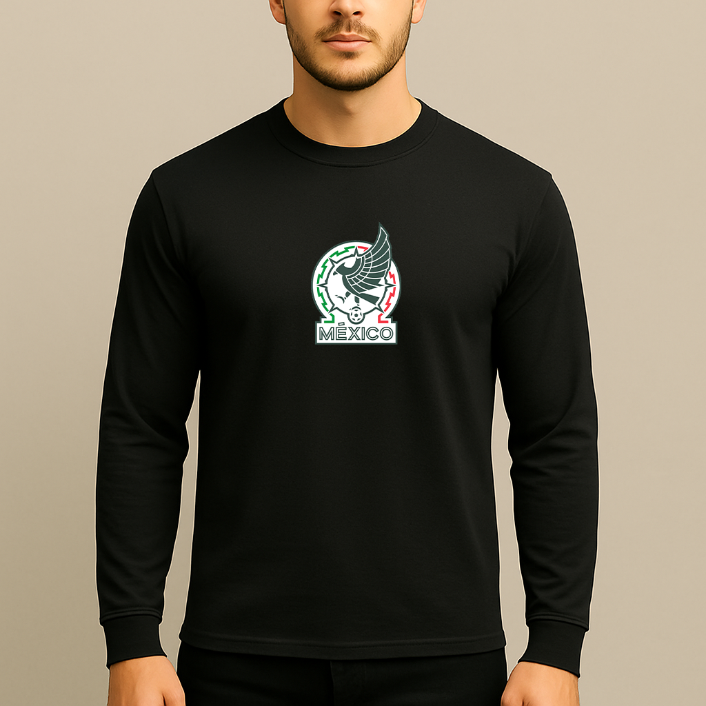 Men’s Mexico Soccer Long Sleeve T-Shirt