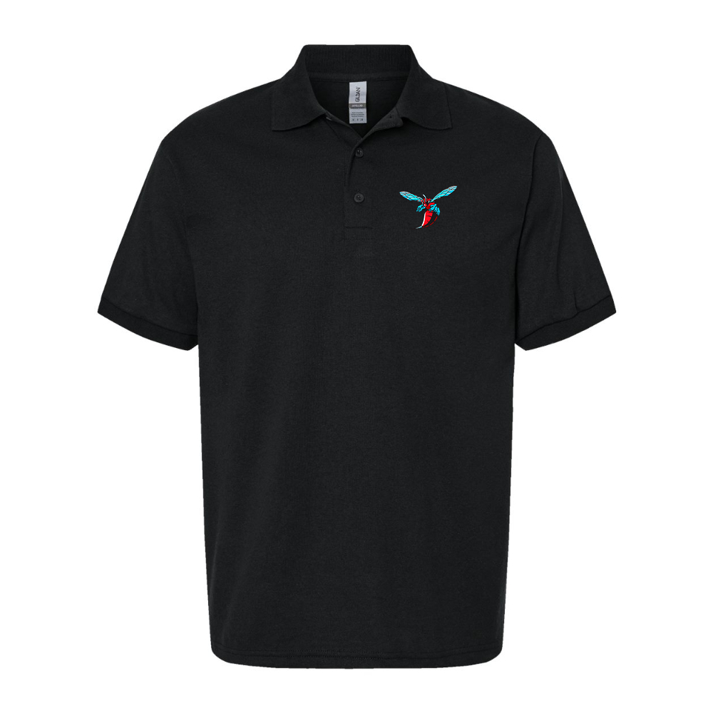 Men's Delaware State Hornets Dry Blend Jersey Polo - Black