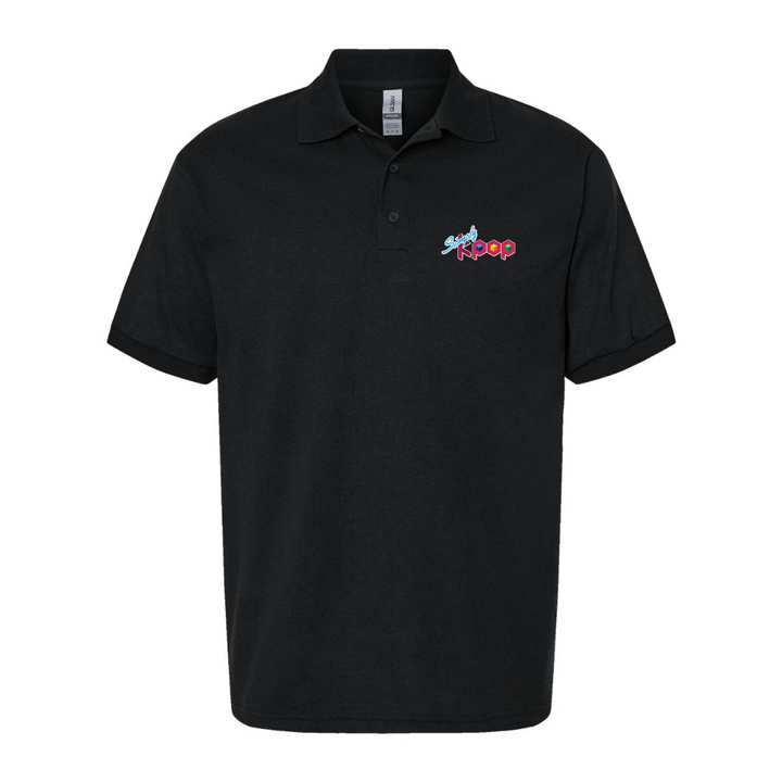 Men's Simply Kpop Dry Blend Jersey Polo - Black