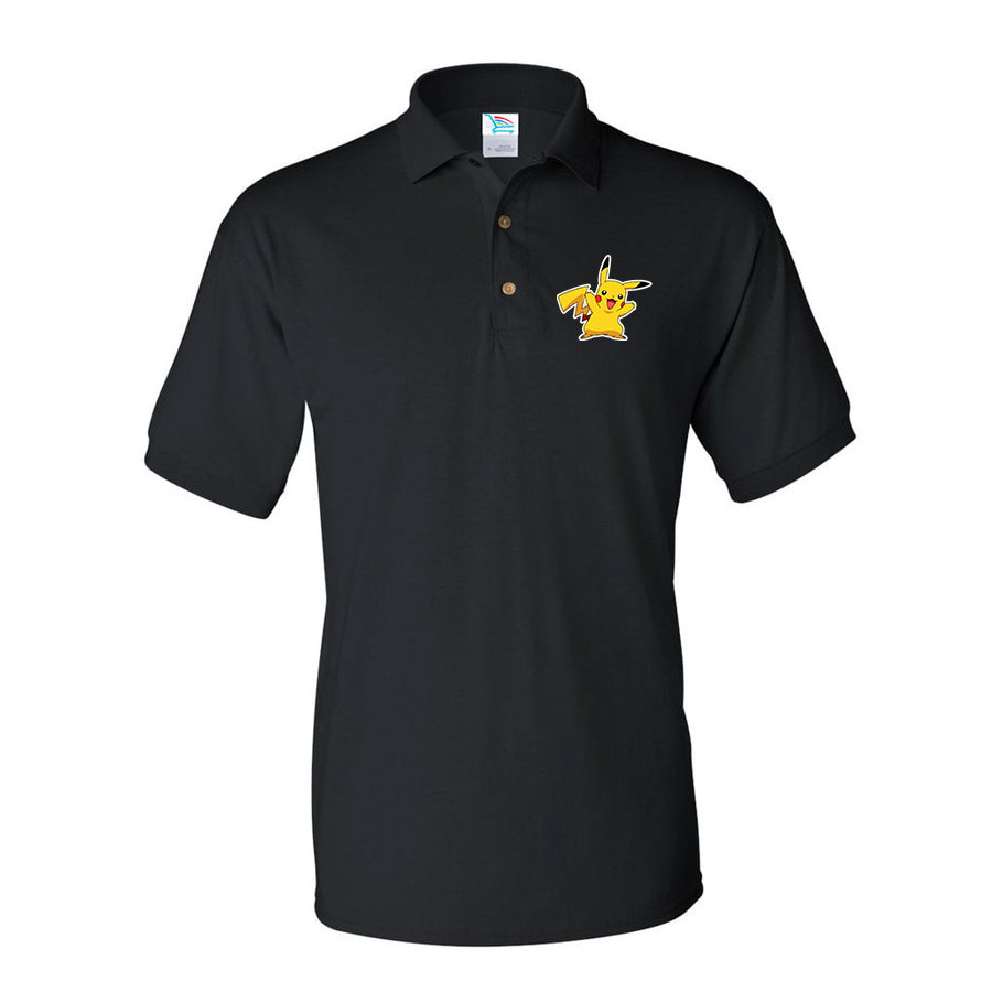 Men's Pikachu Cartoon Dry Blend Polo