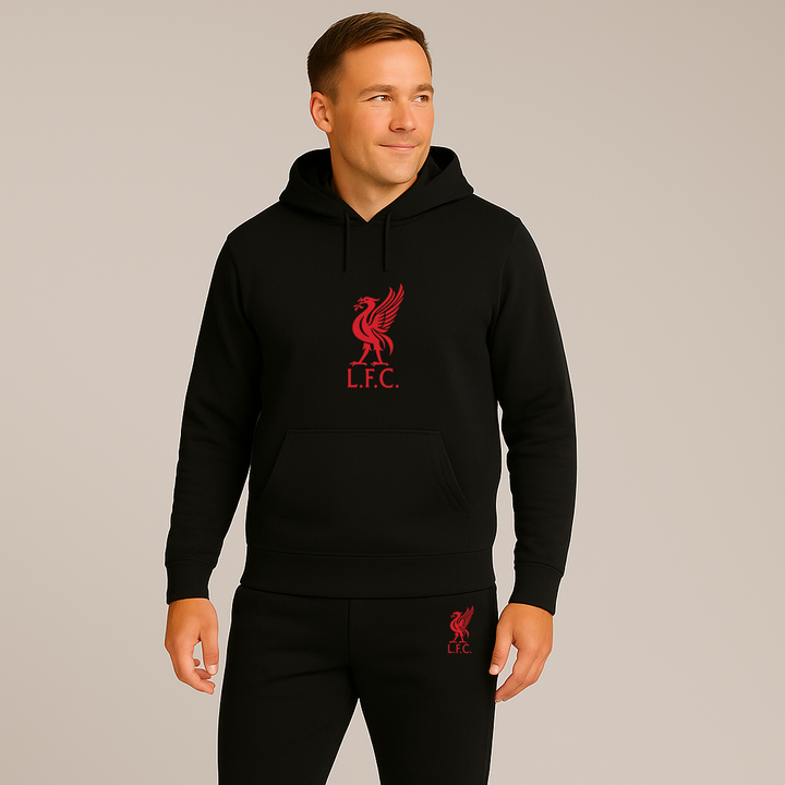 Men's Liverpool L.F.C. Soccer Logo Hoodie Joggers Set