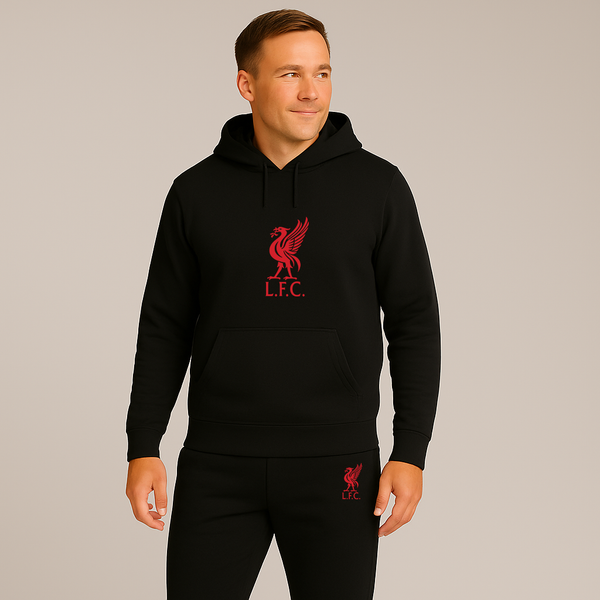Men's Liverpool L.F.C. Soccer Logo Hoodie Joggers Set