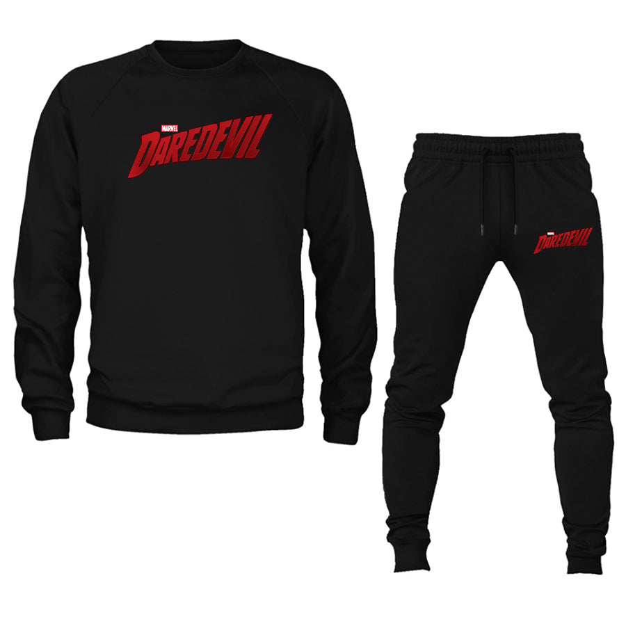 Men's Daredevil Marvel Superhero Crewneck Sweatshirt Joggers Suit