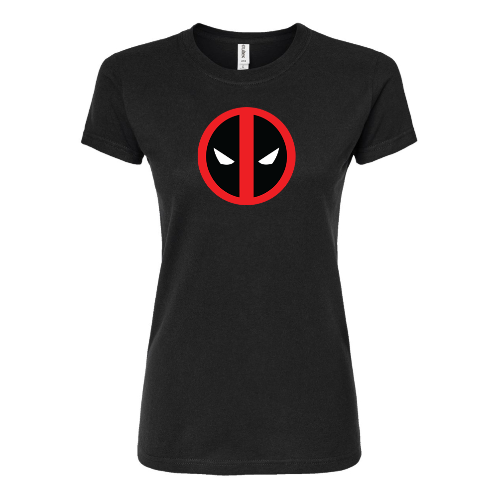 Women's Deadpool Marvel Superhero Round Neck T-Shirt