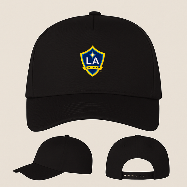LA Galaxy FC Five Panel Twill Snapback Cap