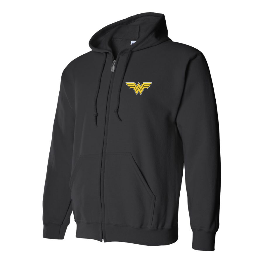 Men's Wonder Woman Superhero Zipper Hoodie