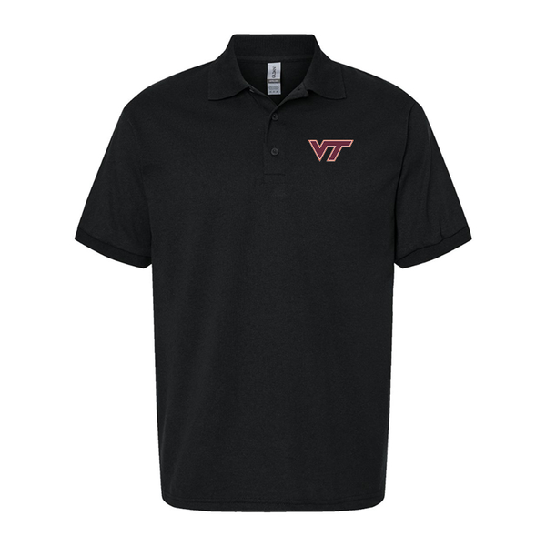 Men's Virginia Tech Hokies Gildan Dry Blend Jersey Polo