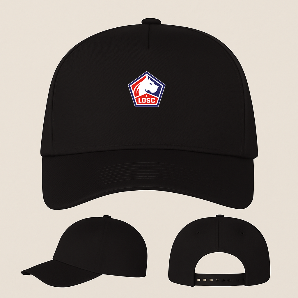 Lille Olympique FC Five Panel Twill Snapback Cap