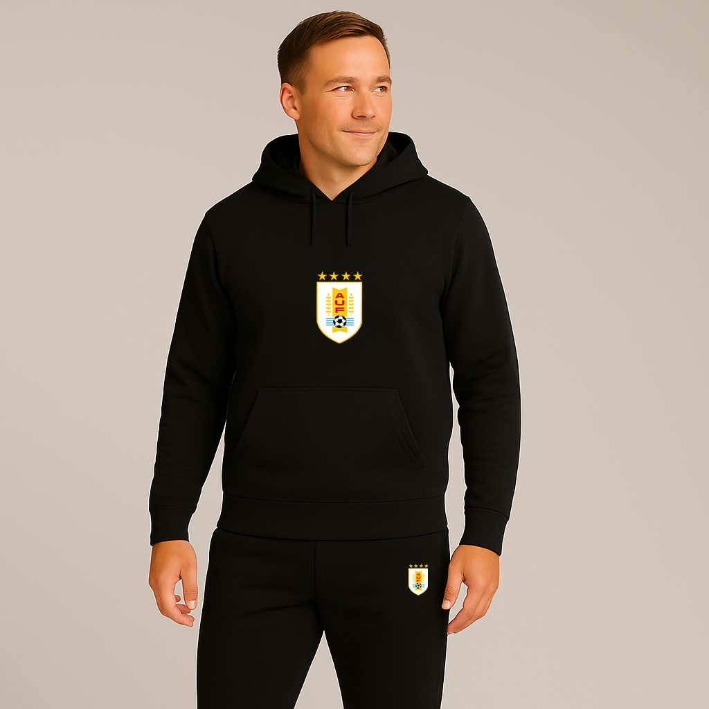 Men's Uruguay National Soccer Team Hoodie Joggers Set