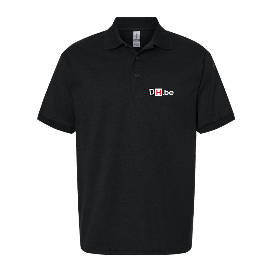 Men's DH Derniere Heure Logo Dry Blend Polo - Black
