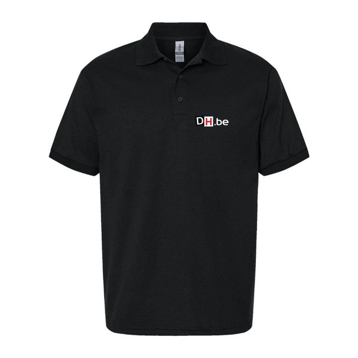 Men's DH Derniere Heure Logo Dry Blend Polo - Black