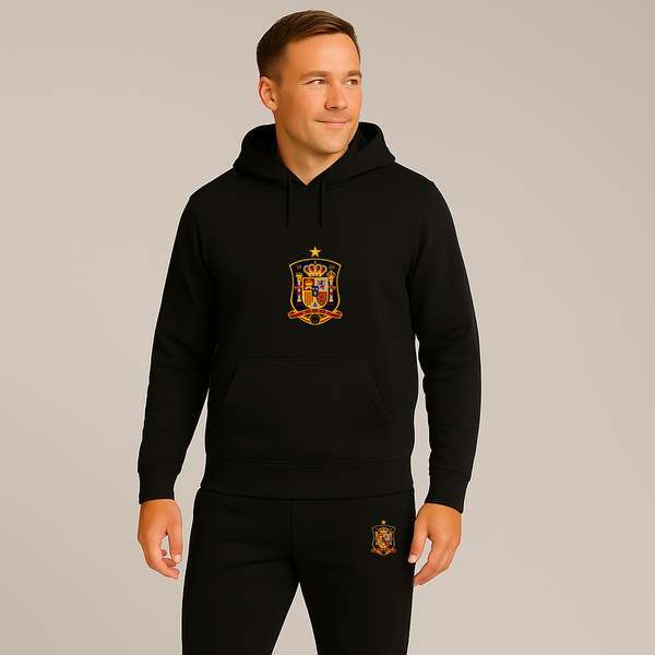 Men's Spain National Soccer Team Hoodie Joggers Set