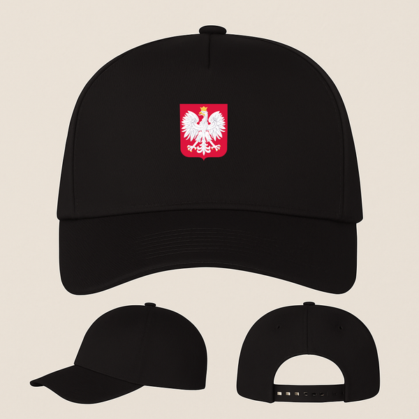 Poland National Soccer Team Five Panel Twill Snapback Cap