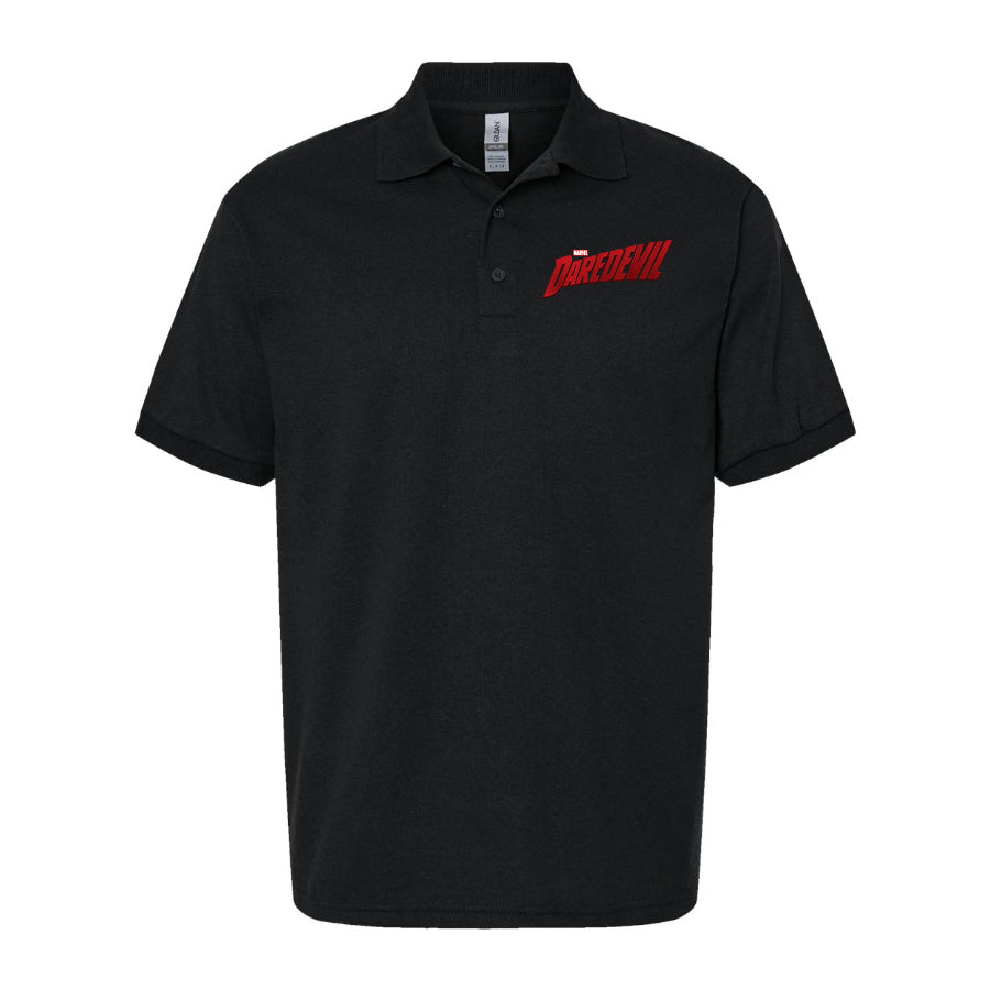 Men's Daredevil Marvel Superhero Dry Blend Polo