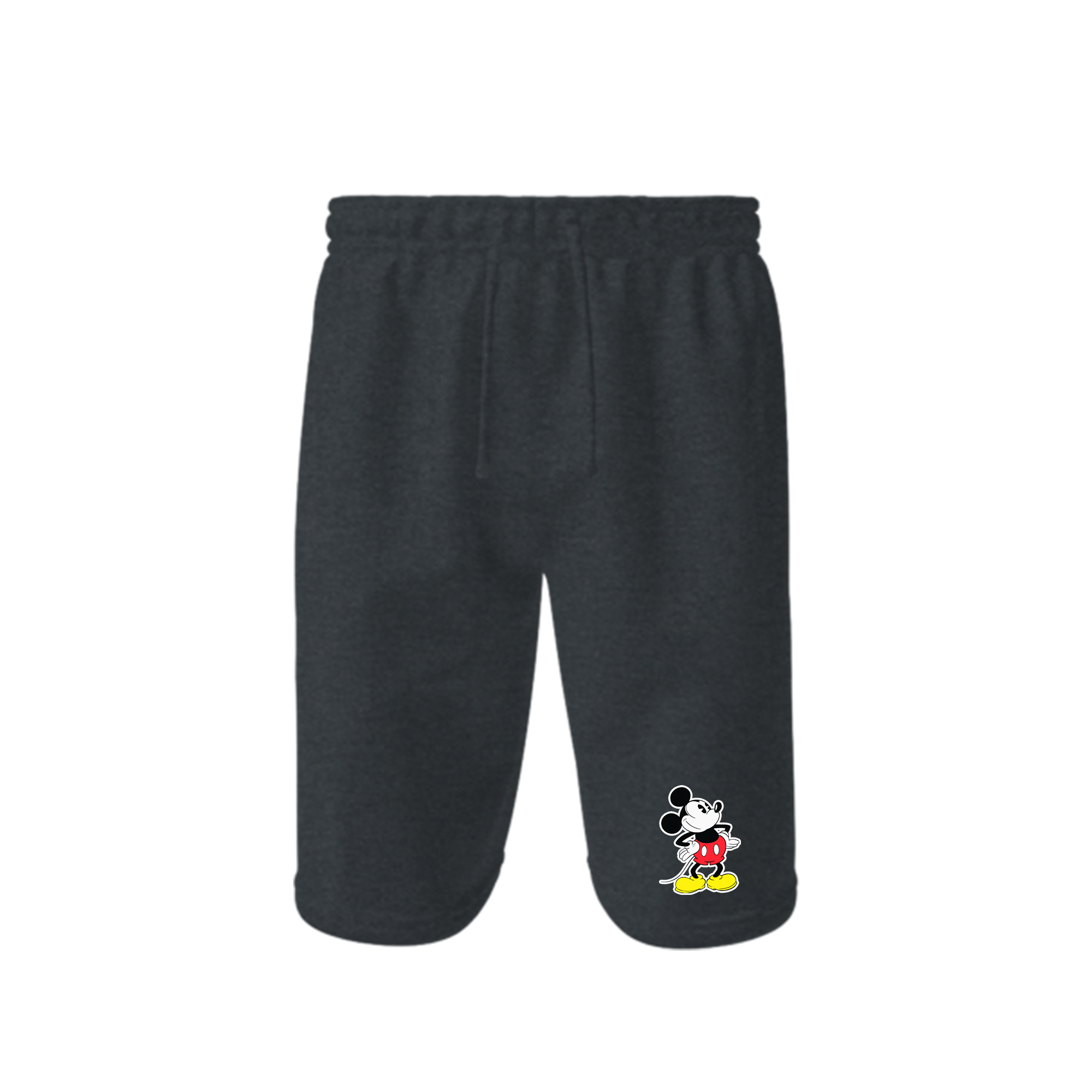 Men's Mickey Mouse Cartoon Athletic Fleece Shorts