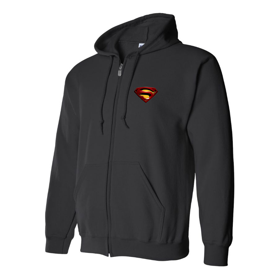 Men's Superman Superhero Zipper Hoodie
