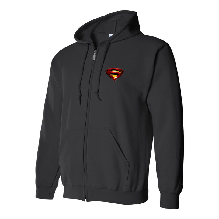 Men's Superman Superhero Zipper Hoodie