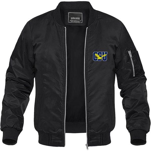 Men's   Coppin State Eagles Lightweight Bomber Jacket Windbreaker Softshell Varsity Jacket Coat