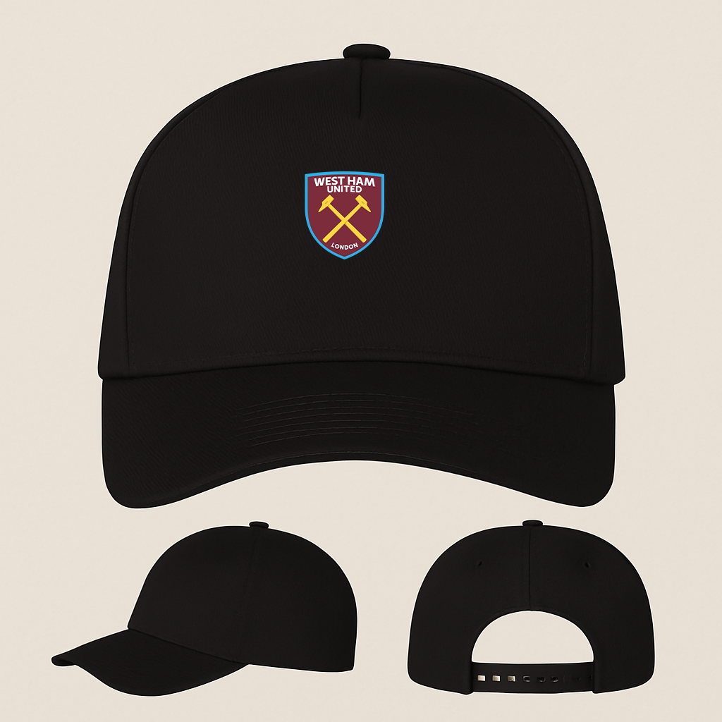 West Ham United FC Five Panel Twill Snapback Cap