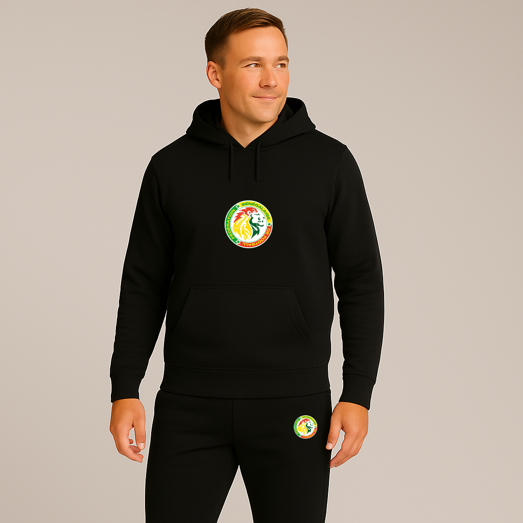 Men's Senegal National Soccer Team Hoodie Joggers Set