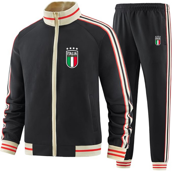Men's Italy National Soccer Team - Premium Two-Piece Designer Tracksuit