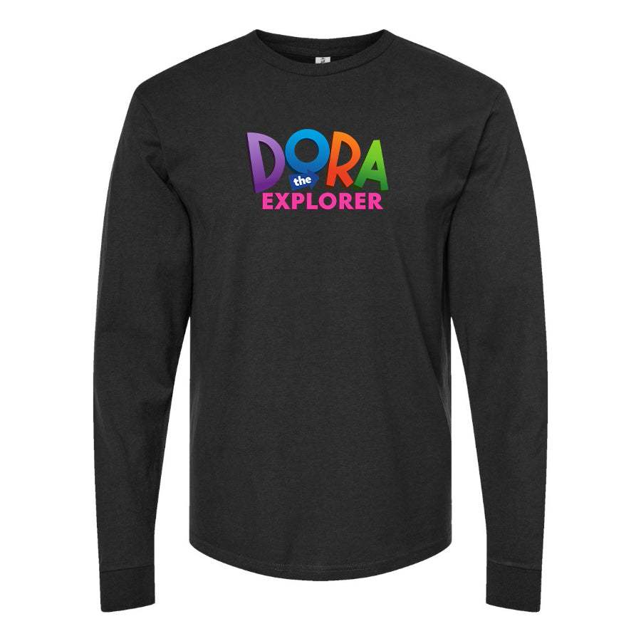 Youth Kids Dora The Explorer Cartoon Long Sleeve T-Shirt