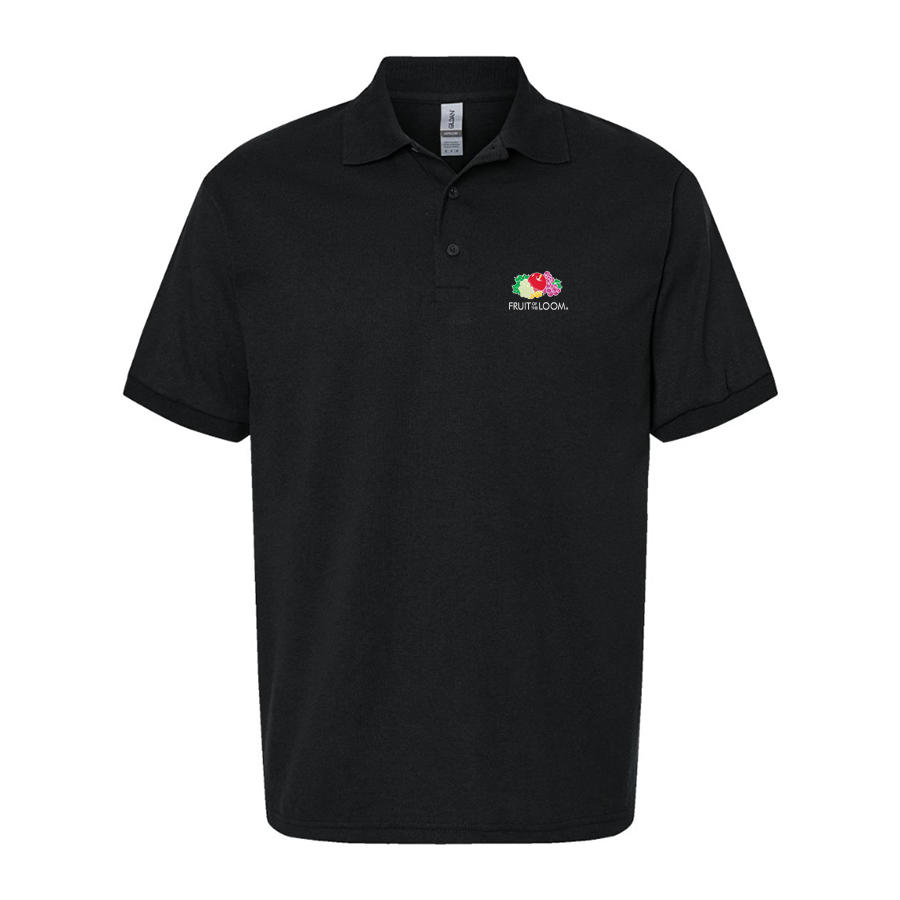 Men's Fruit Of the Loom Dry Blend Jersey Polo - Black