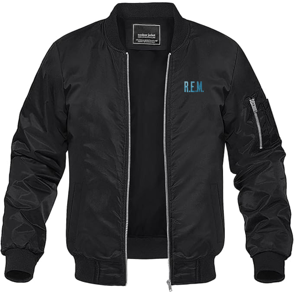 Men's R.E.M. Blue Lightweight Bomber Jacket