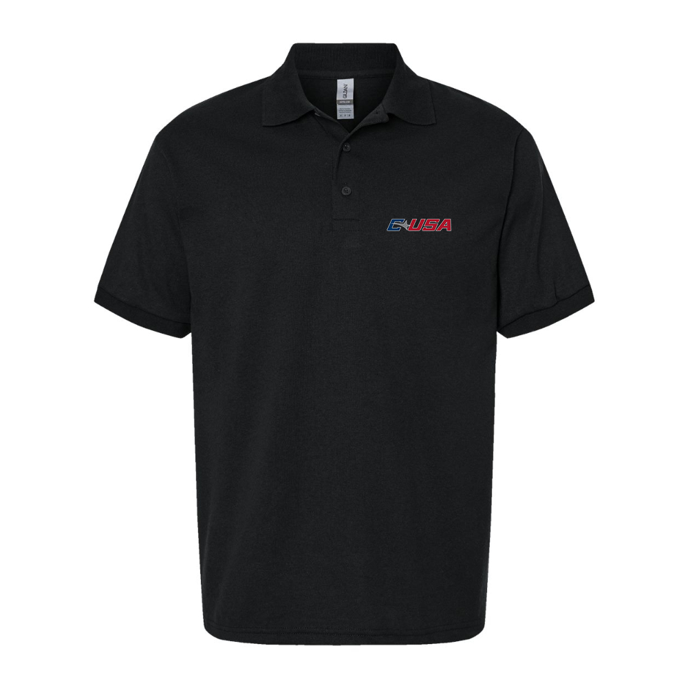 Men's Conference USAl Dry Blend Jersey Polo - Black